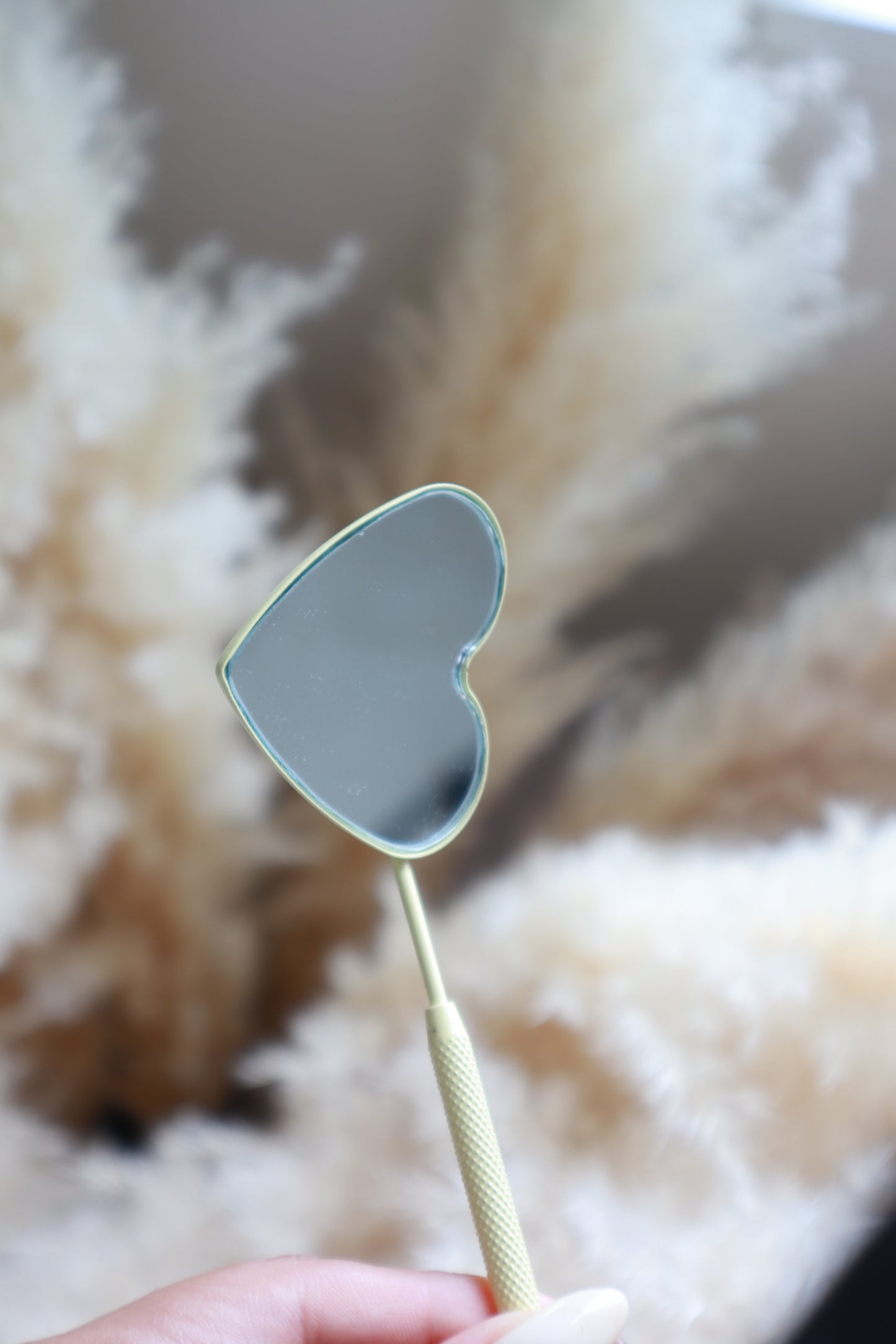 Yellow heart mirror
