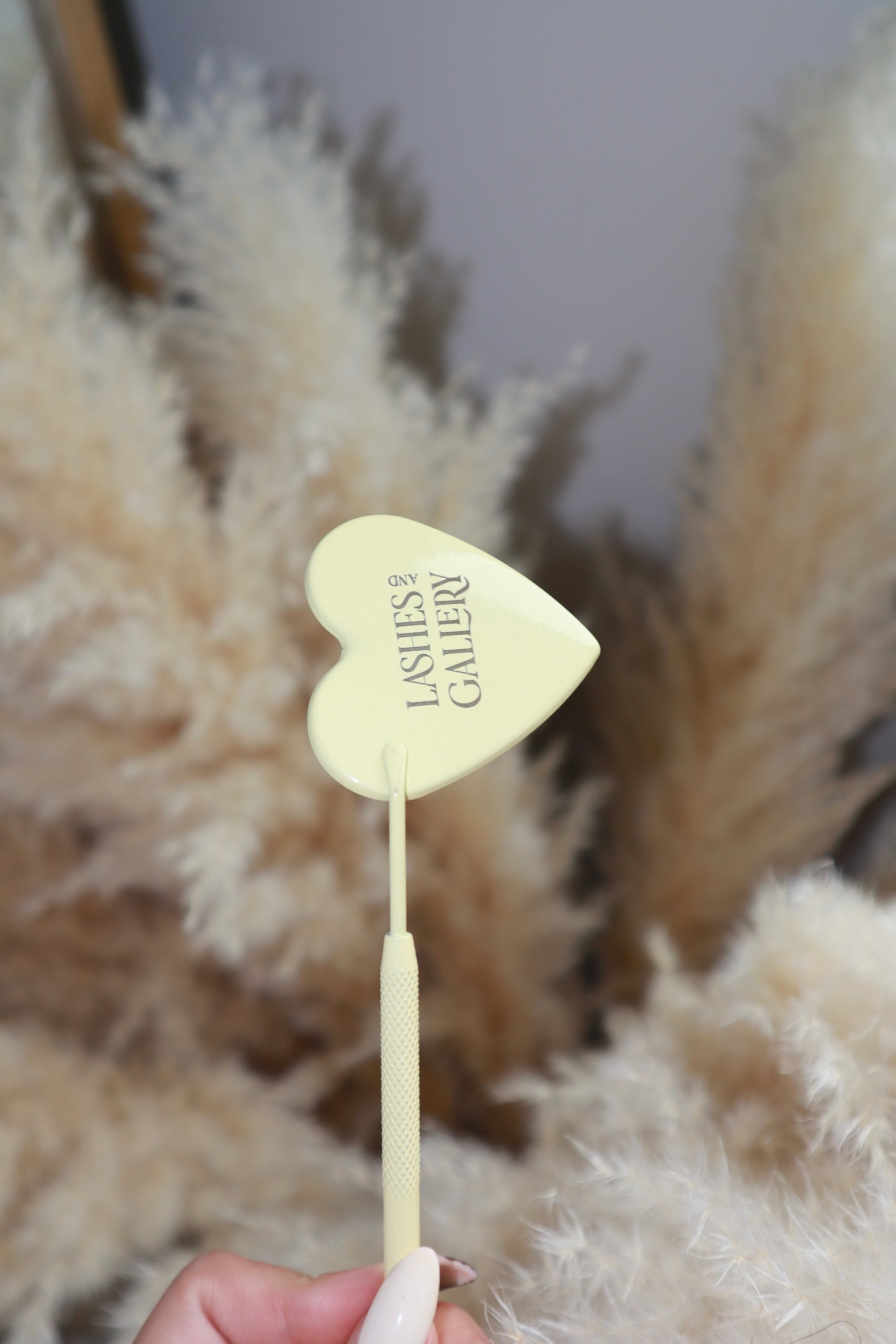 Yellow heart mirror