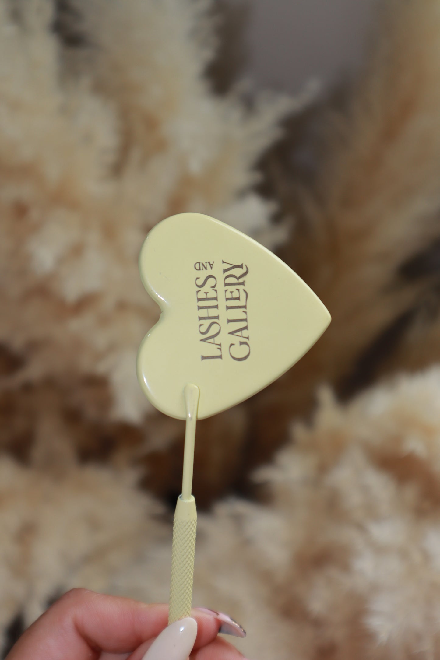 Yellow heart mirror